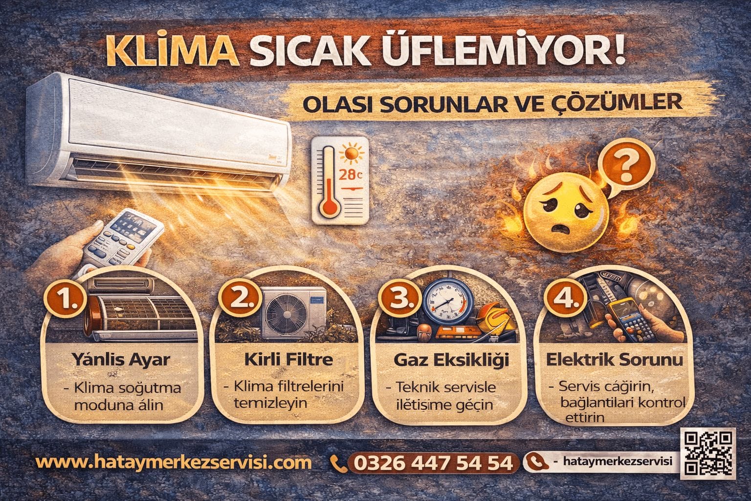 Klima Sıcak Üflemiyor