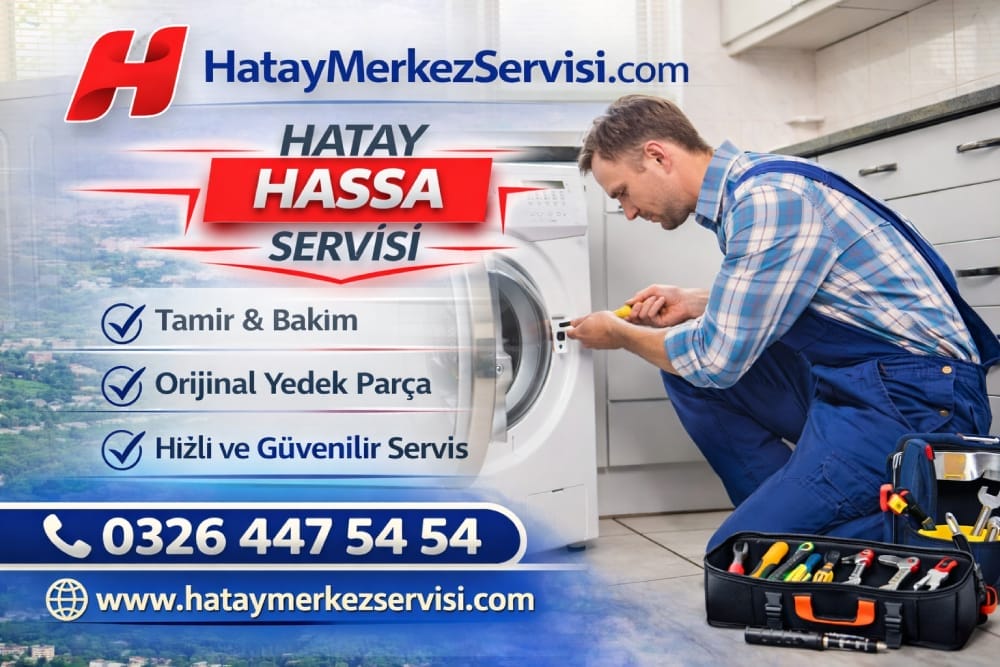 Hassa Profilo Servisi teknik ekibi çamaşır makinesi arızasına yerinde müdahale ederken
