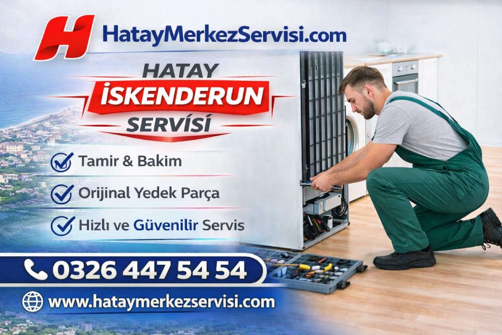 İskenderun Profilo Servisi teknik servis personeli beyaz eşya tamiri yaparken